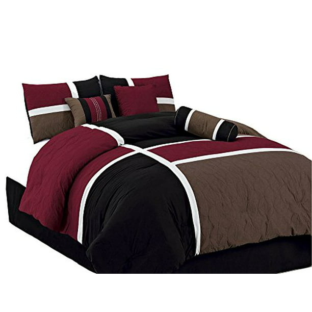 Bedding Chezmoi Collection 7-Piece Quilted Patchwork Duvet Cover ...